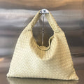 BOTTEGA VENETA LARGE HOP 54 IN DARK CREAM LAMBSKIN