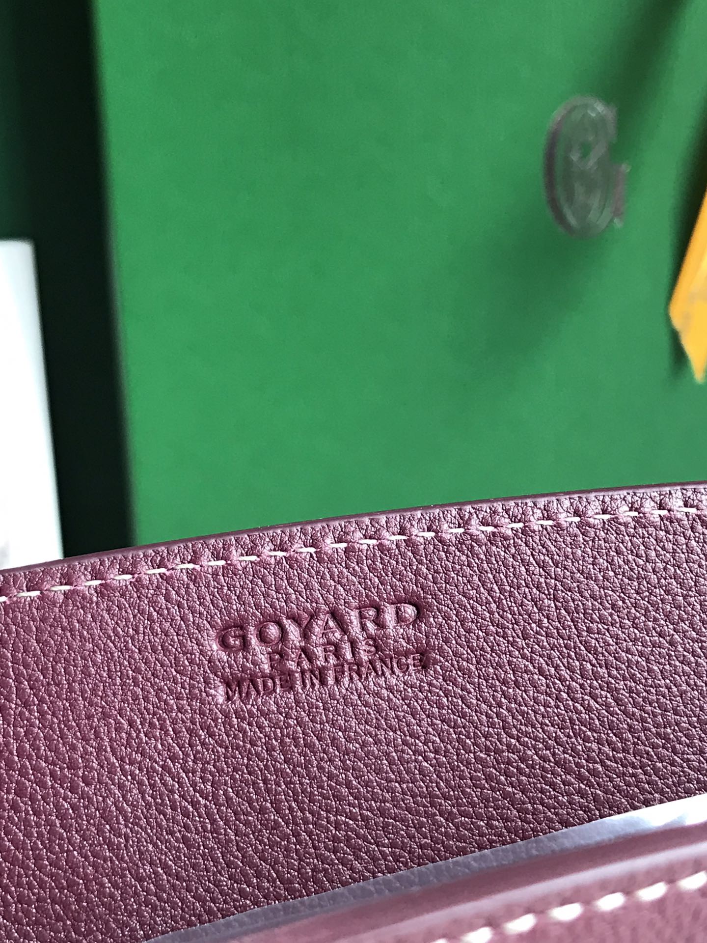 GOYARD ROUETTE STRUCTURÉ MINI BAG 21 IN WINE RED GOYARDINE CANVAS AND CALFSKIN
