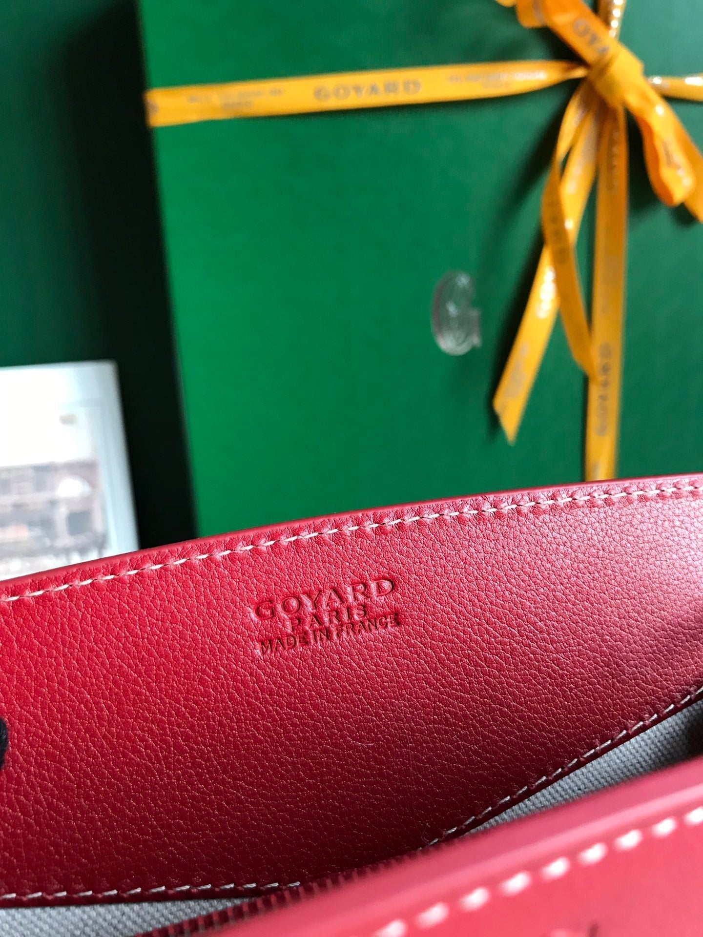 GOYARD ROUETTE STRUCTURÉ MINI BAG 21 IN CLASSIC RED GOYARDINE CANVAS AND CALFSKIN