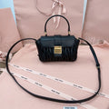 MIU MIU MATELASSÉ BAG 17 IN BLACK LAMBSKIN GOLD HARDWARE