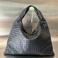 BOTTEGA VENETA LARGE HOP 54 IN BLACK LAMBSKIN
