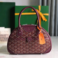 GOYARD SAINT JEANNE MINI BAG 26 IN CANNON PINK GOYARDINE CANVAS AND CALFSKIN