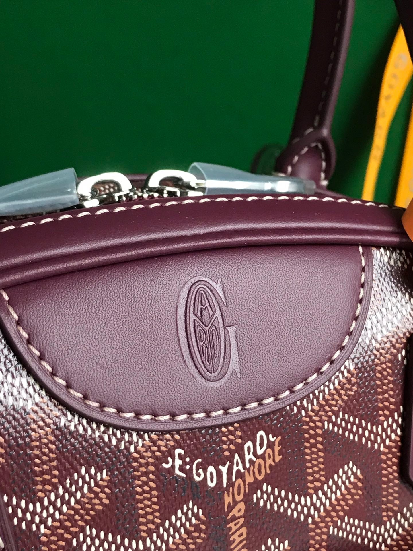 GOYARD SAINT JEANNE MINI BAG 26 IN CANNON PINK GOYARDINE CANVAS AND CALFSKIN