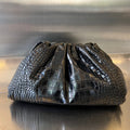 BOTTEGA VENETA Classic Pouch 40cm Black Calfskin