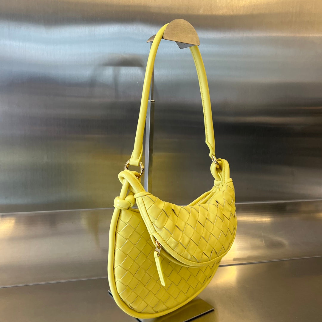 BOTTEGA VENETA SMALL GEMELLI 24 IN SHERBERT LAMBSKIN