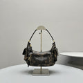 MIU MIU PUCKET BAG 21 IN MOCHA BROWN CALFSKIN