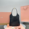 MIU MIU HOBO 40 TOTE IN PATCHWORK BLACK CALFSKIN