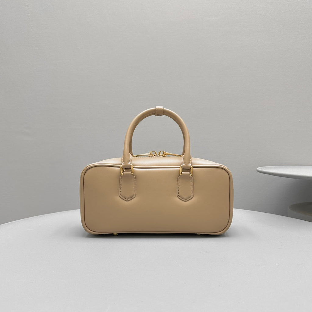 MIU MIU RESTRO SMALL 27 IN TAUPE PINK IN CALFSKIN