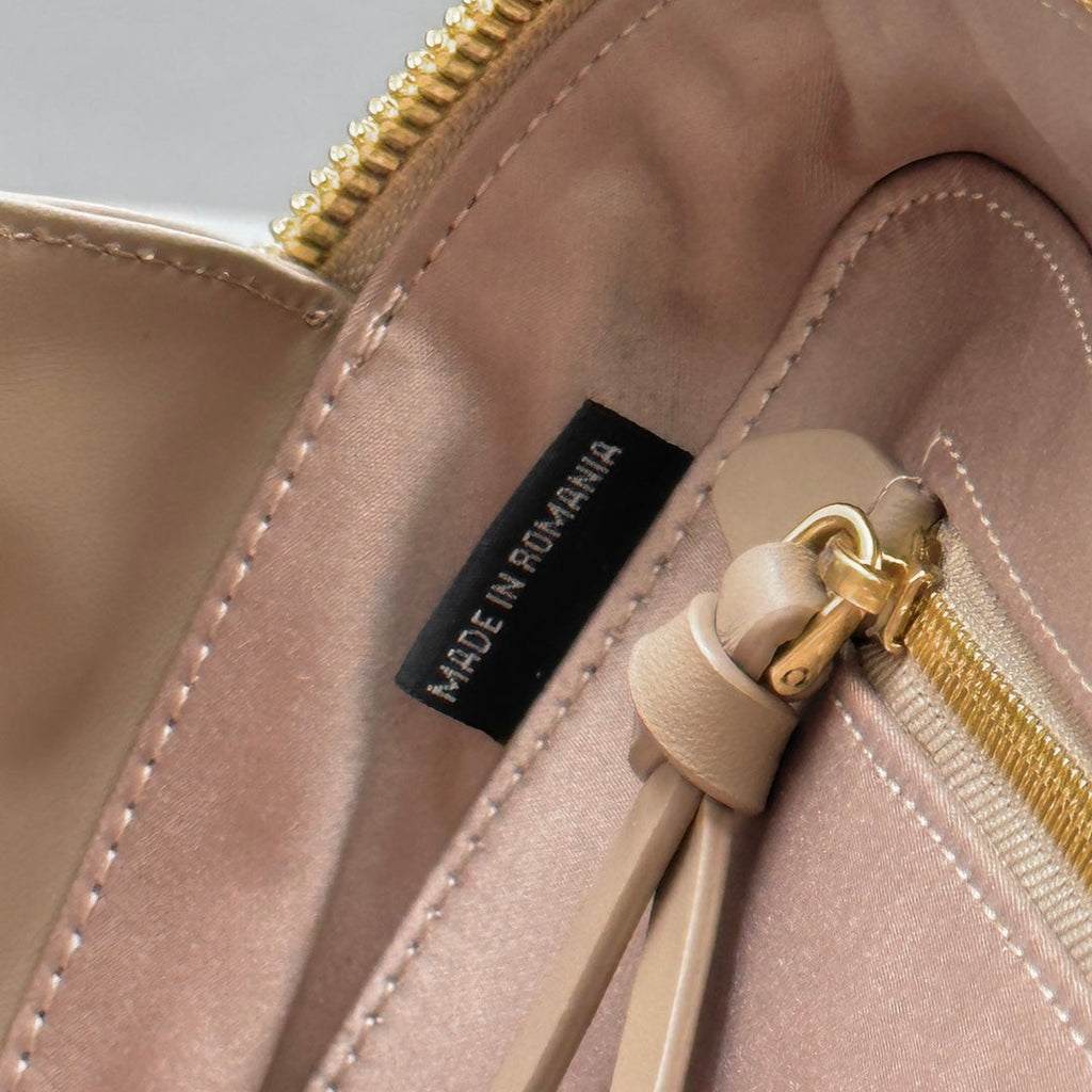 MIU MIU RESTRO SMALL 27 IN TAUPE PINK IN CALFSKIN