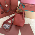 LORO PIANA MICRO BALE BAG IN MARS RED CALFSKIN
