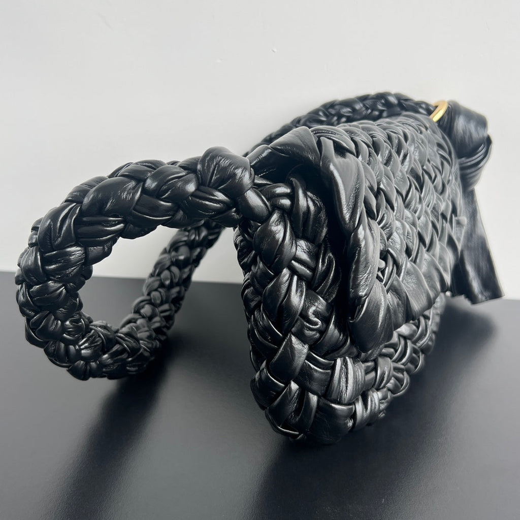 BOTTEGA VENETA KALIMERO CITTÀ 25 IN BLACK CALFSKIN
