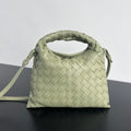 BOTTEGA VENETA MINI HOP 25 IN TRAVERTINE CALFSKIN