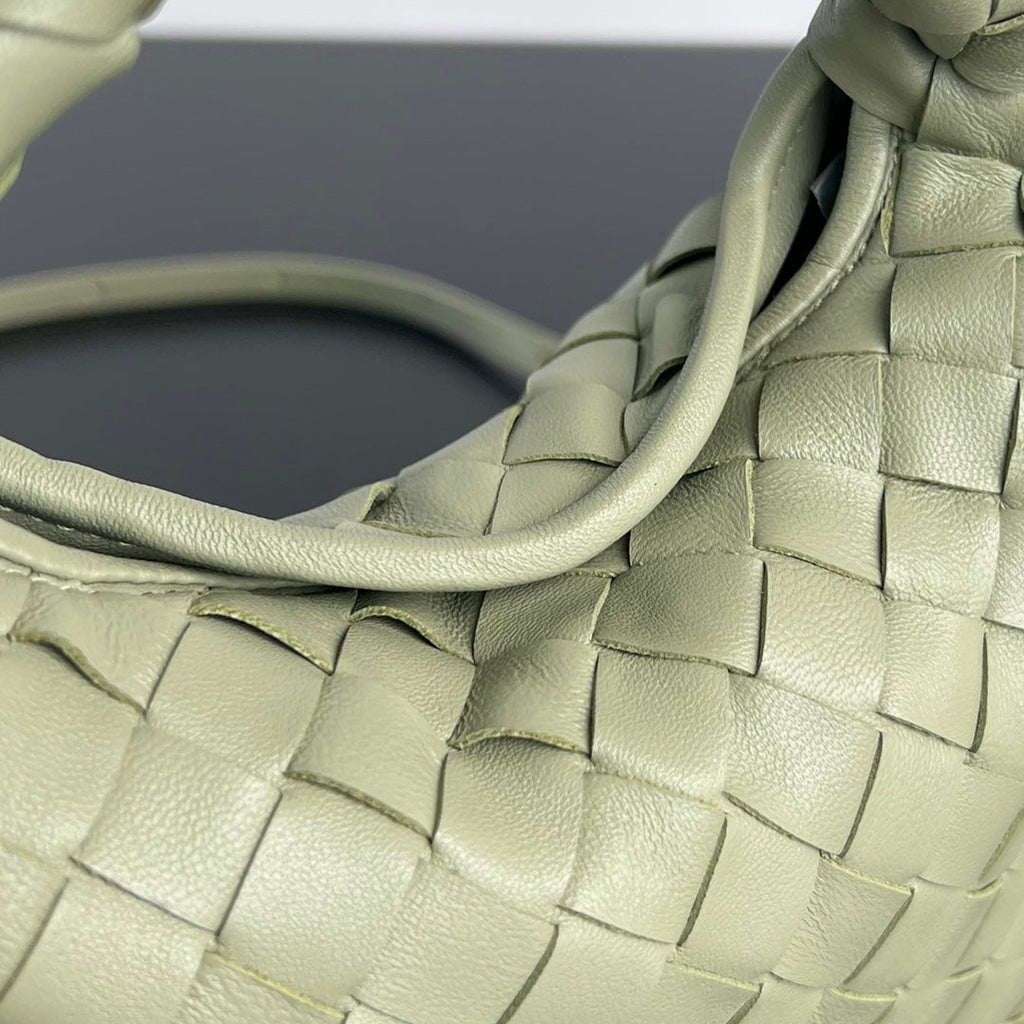 BOTTEGA VENETA MINI HOP 25 IN TRAVERTINE CALFSKIN