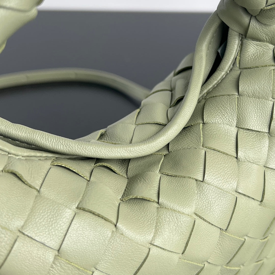 BOTTEGA VENETA MINI HOP 25 IN TRAVERTINE CALFSKIN