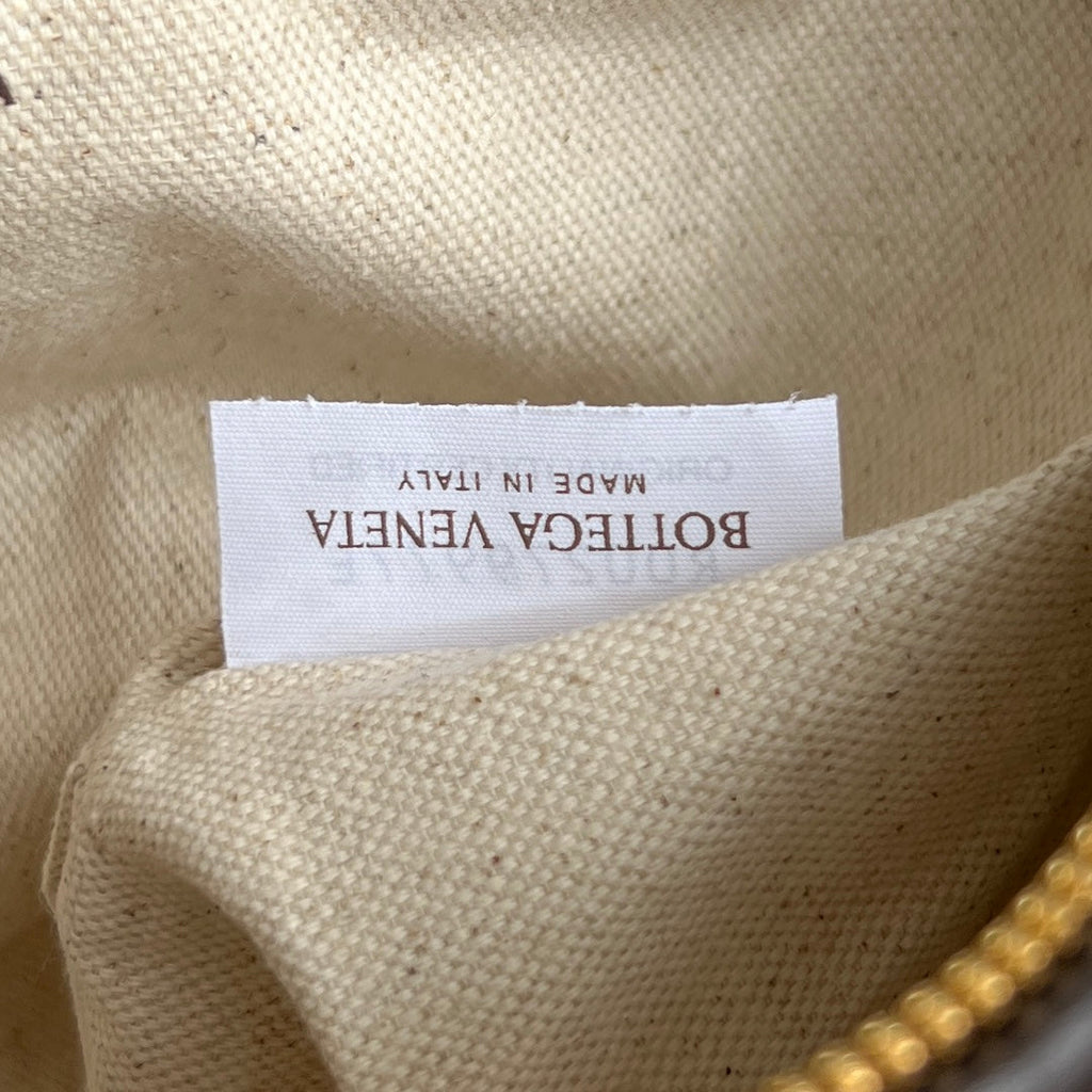 BOTTEGA VENETA MINI WALLACE 20 BAG IN NATURAL RAFFIA CROCHET
