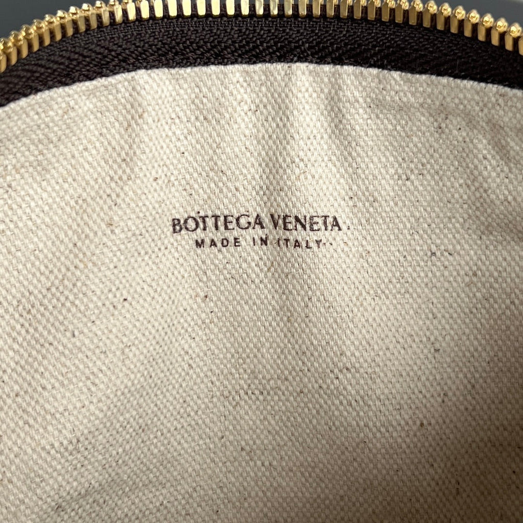 BOTTEGA VENETA MINI WALLACE 20 BAG IN NATURAL RAFFIA CROCHET