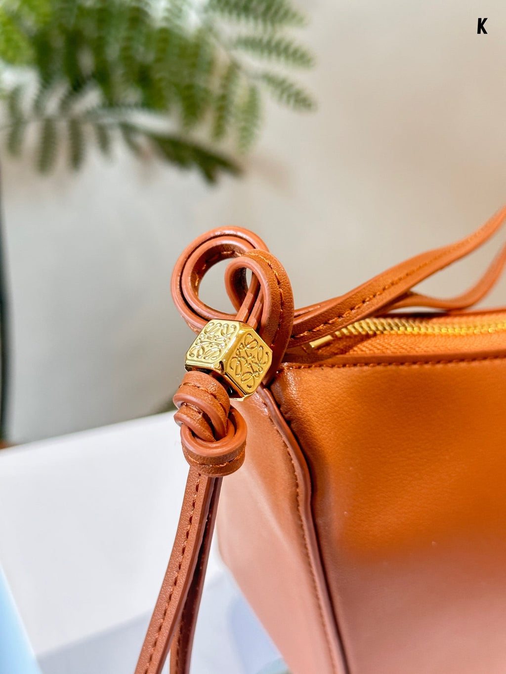 LOEWE LOE LUNA HOBO 27 BAG IN WARM DESSERT CALFSKIN