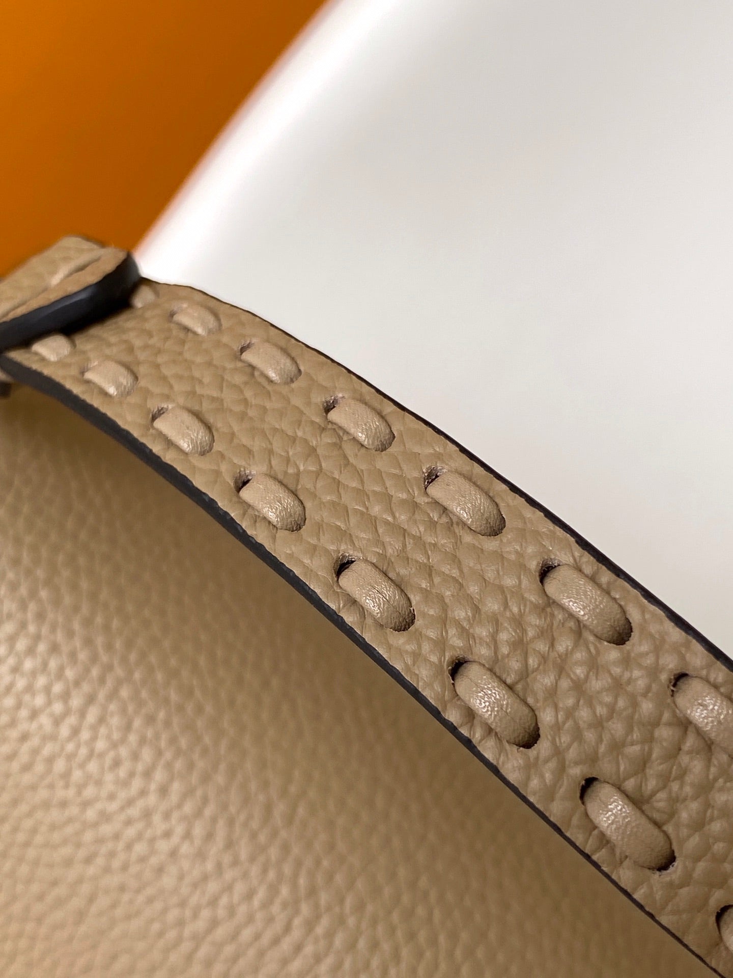 FENDI Fend Baguette 27 Bag Brown Calfskin Shw