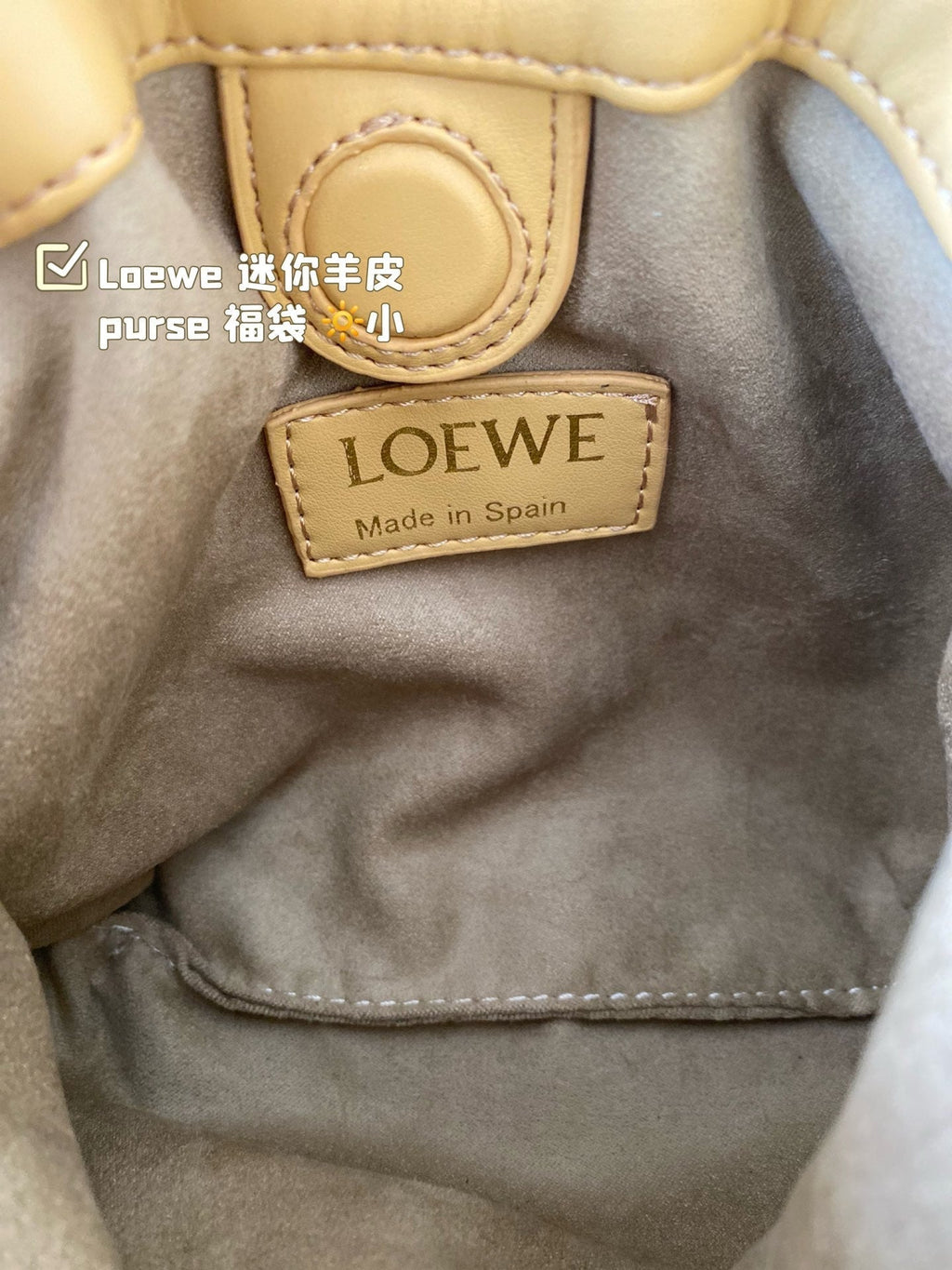 LOEWE LOE MINI 18 FLAMENCO PURSE IN SAHARA NAPPA LAMBSKIN