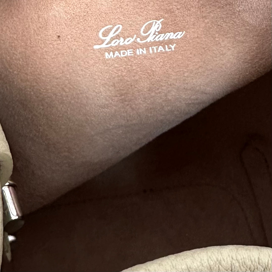 LORO PIANA MICRO BALE BAG IN LIGHT GREEN CALFSKIN