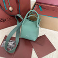 LORO PIANA MICRO BALE BAG IN SEA GREEN CALFSKIN