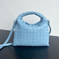 BOTTEGA VENETA MINI HOP 25 IN SKY BLUE CALFSKIN