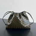 BOTTEGA VENETA DUSTBAG MEDIUM 32 IN ARMY GREEN CALFSKIN