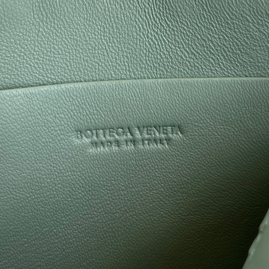 BOTTEGA VENETA CONCERT POUCH 18 IN OPAL LAMBSKIN