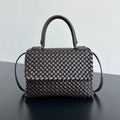 BOTTEGA VENETA PATTI SHOULDER BAG 26 IN CHOCOLATE LAMBSKIN