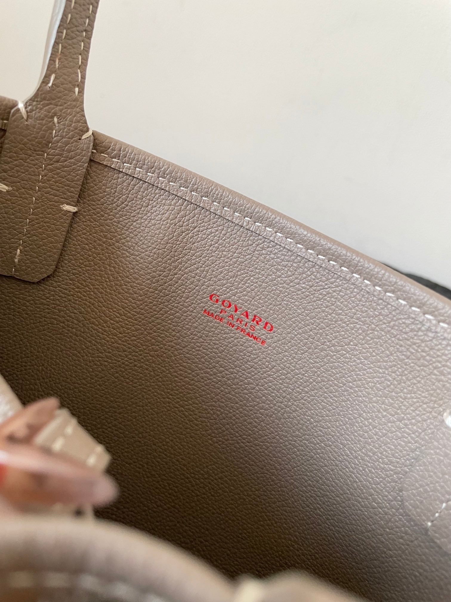 GOYARD ANJOU MINI BAG 20 IN GREY MIX GREEN GOYARDINE CANVAS AND CALFSKIN