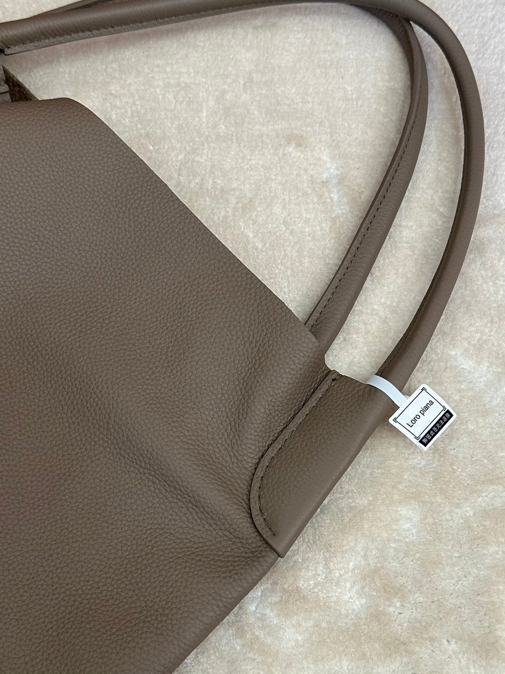 LORO PIANA BALE HOBO EXTRA LARGE 40 BAG IN MEDIUM BROWN CALFSKIN