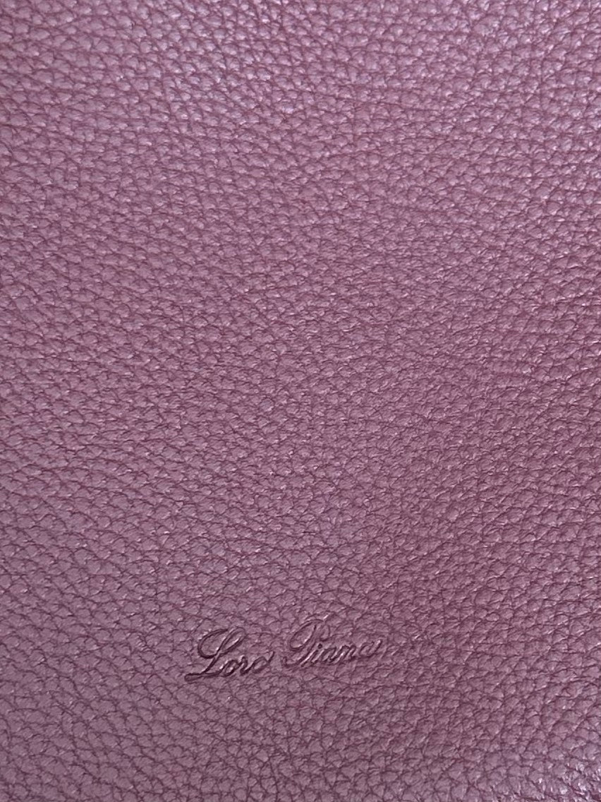 LORO PIANA BALE HOBO EXTRA LARGE 40 BAG IN MULBERRY PURPLE CALFSKIN