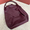 LORO PIANA BALE HOBO EXTRA LARGE 40 BAG IN MULBERRY PURPLE CALFSKIN