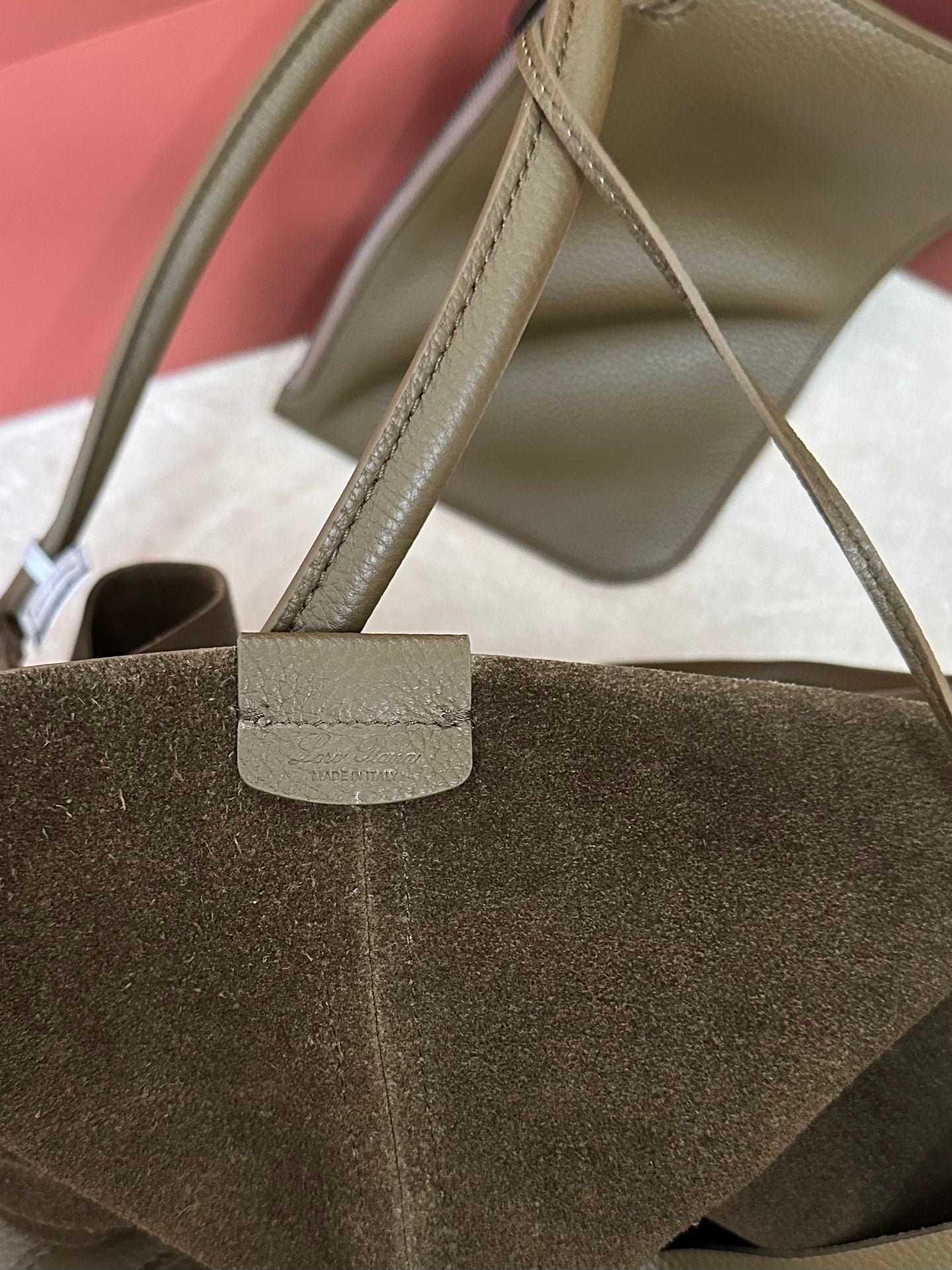 LORO PIANA BALE HOBO EXTRA LARGE 40 BAG IN MOCHA BROWN CALFSKIN