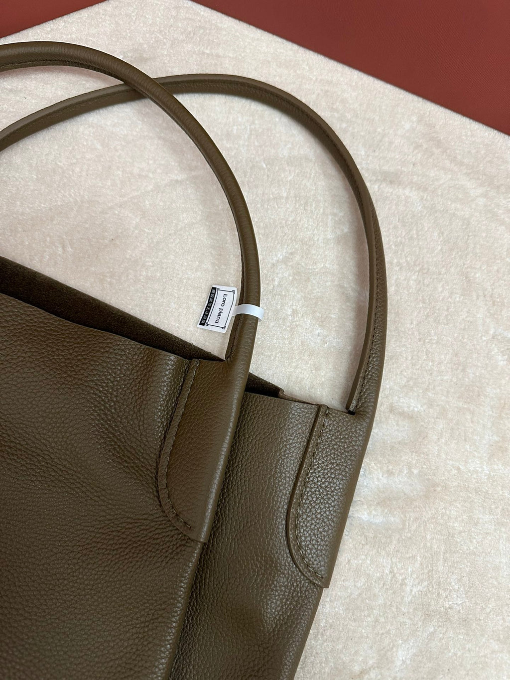 LORO PIANA BALE HOBO EXTRA LARGE 40 BAG IN MOCHA BROWN CALFSKIN