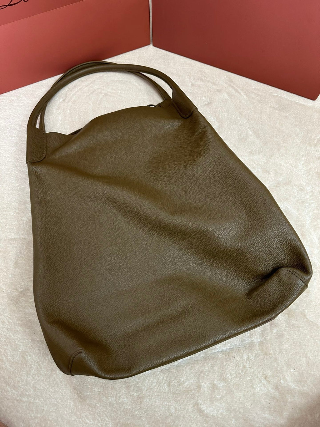 LORO PIANA BALE HOBO EXTRA LARGE 40 BAG IN MOCHA BROWN CALFSKIN