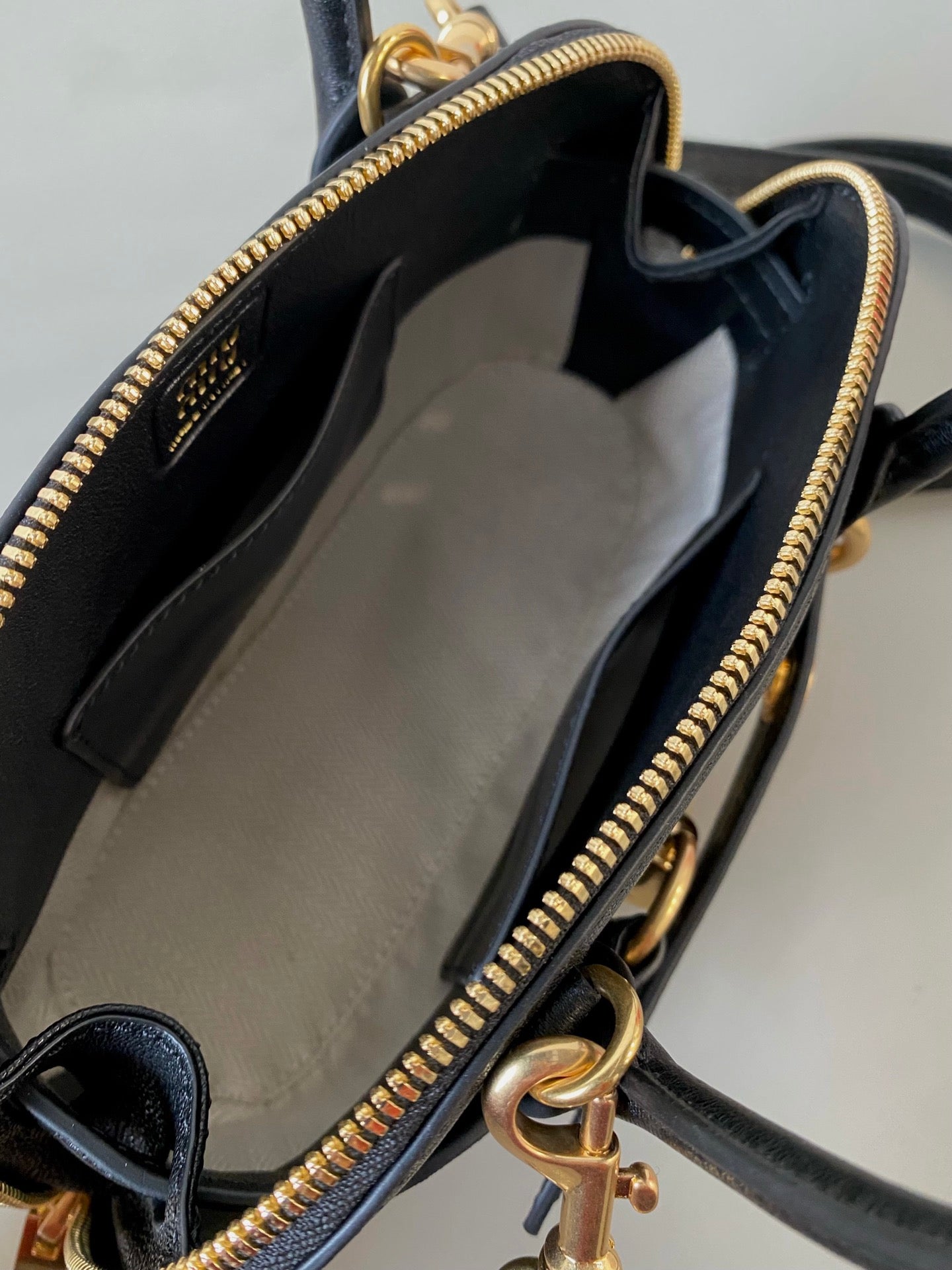 MIU MIU AVENTURE NAPPA MINI BAG 21 IN BLACK CALFSKIN GOLD HARDWARE