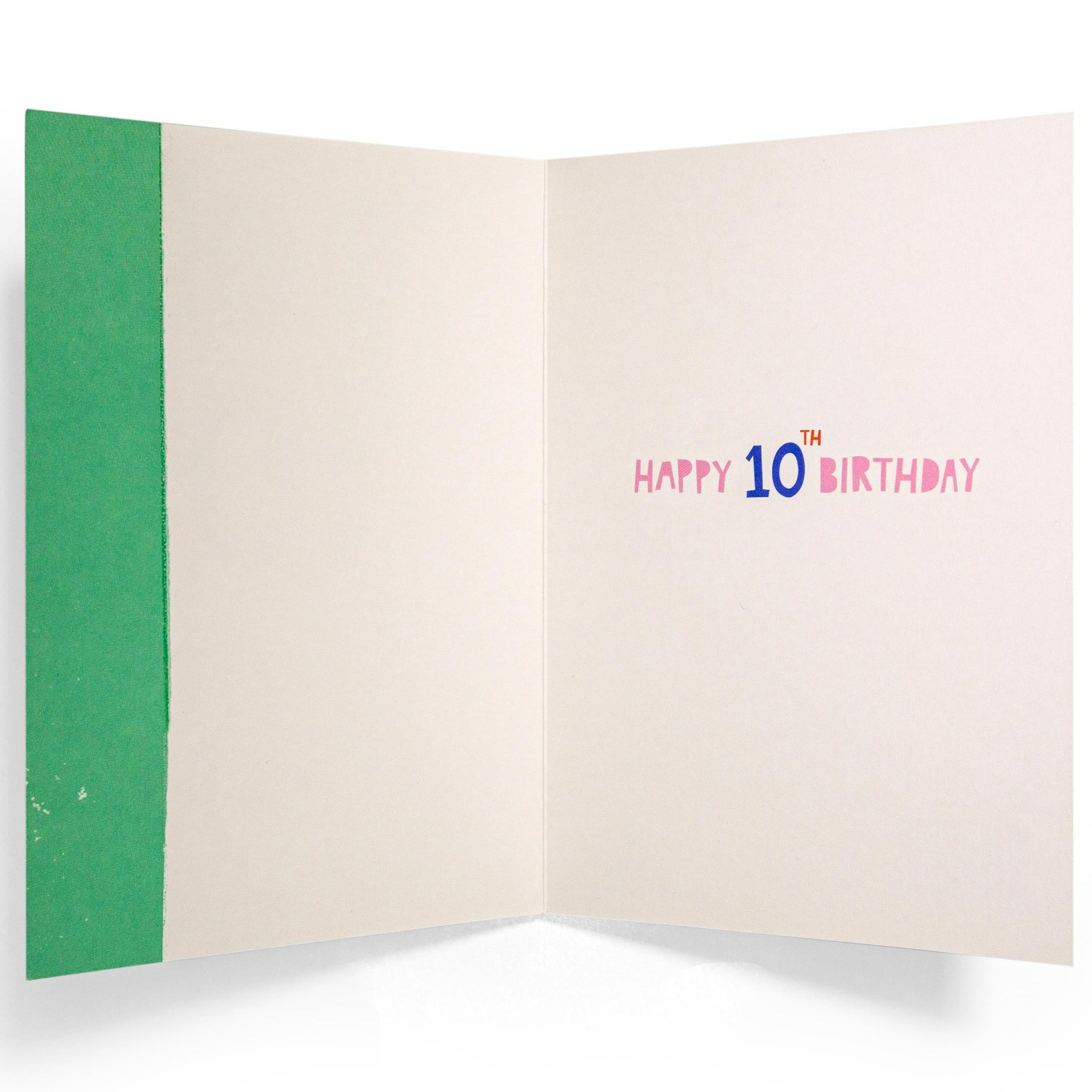 Beyond Awesome Cool 10th Birthday Card