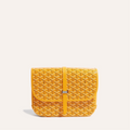GOYARD BELVEDERE MM BAG 28CM YELLOW CANVAS