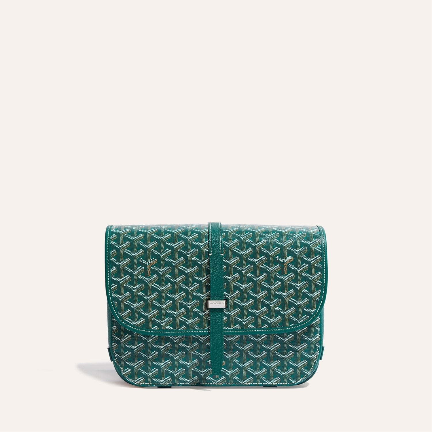 GOYARD BELVEDERE MM BAG 28CM GREEN CANVAS