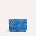 GOYARD BELVEDERE MM BAG 28CM SKY BLUE CANVAS