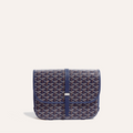 GOYARD BELVEDERE MM BAG 28CM NAVY BLUE CANVAS