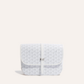 GOYARD BELVEDERE MM BAG 28CM WHITE CANVAS