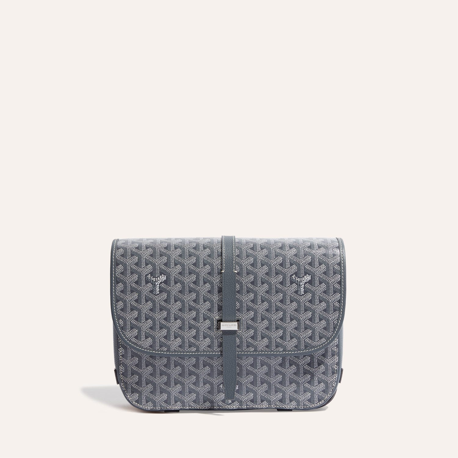 GOYARD BELVEDERE MM BAG 28CM GREY CANVAS