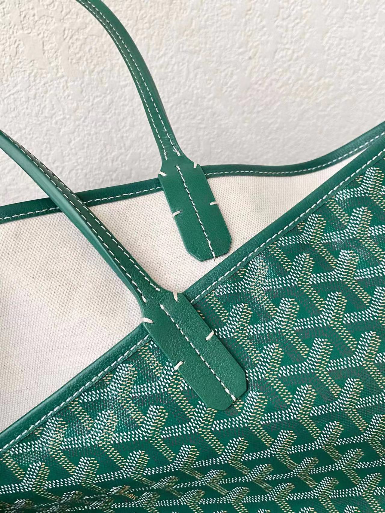 GOYARD SAINT LOUIS GM 40CM GREEN CANVAS
