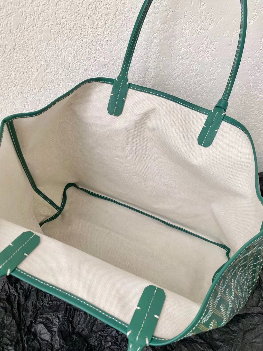 GOYARD SAINT LOUIS GM 40CM GREEN CANVAS