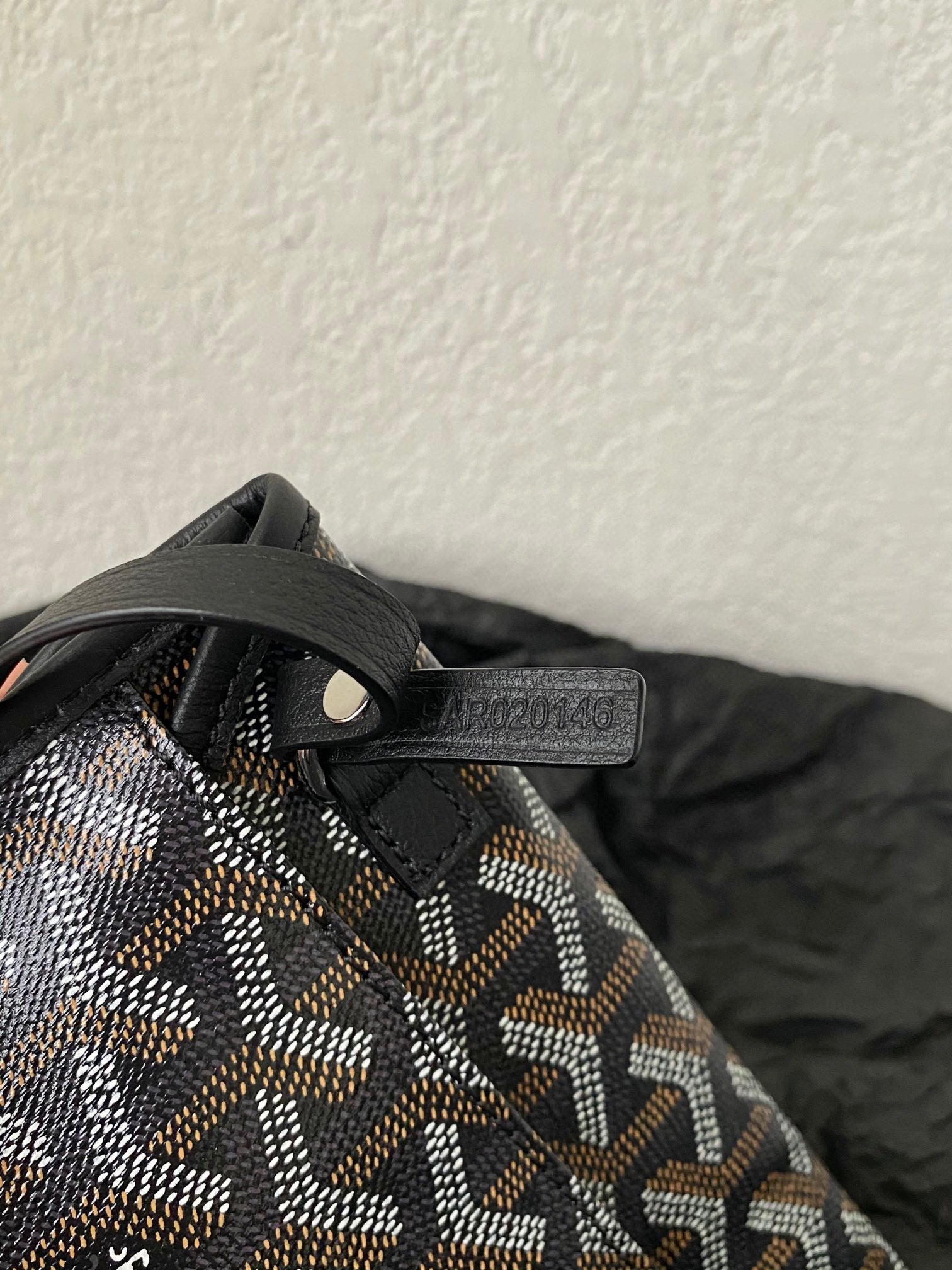 GOYARD SAINT LOUIS GM 40CM BLACK CANVAS