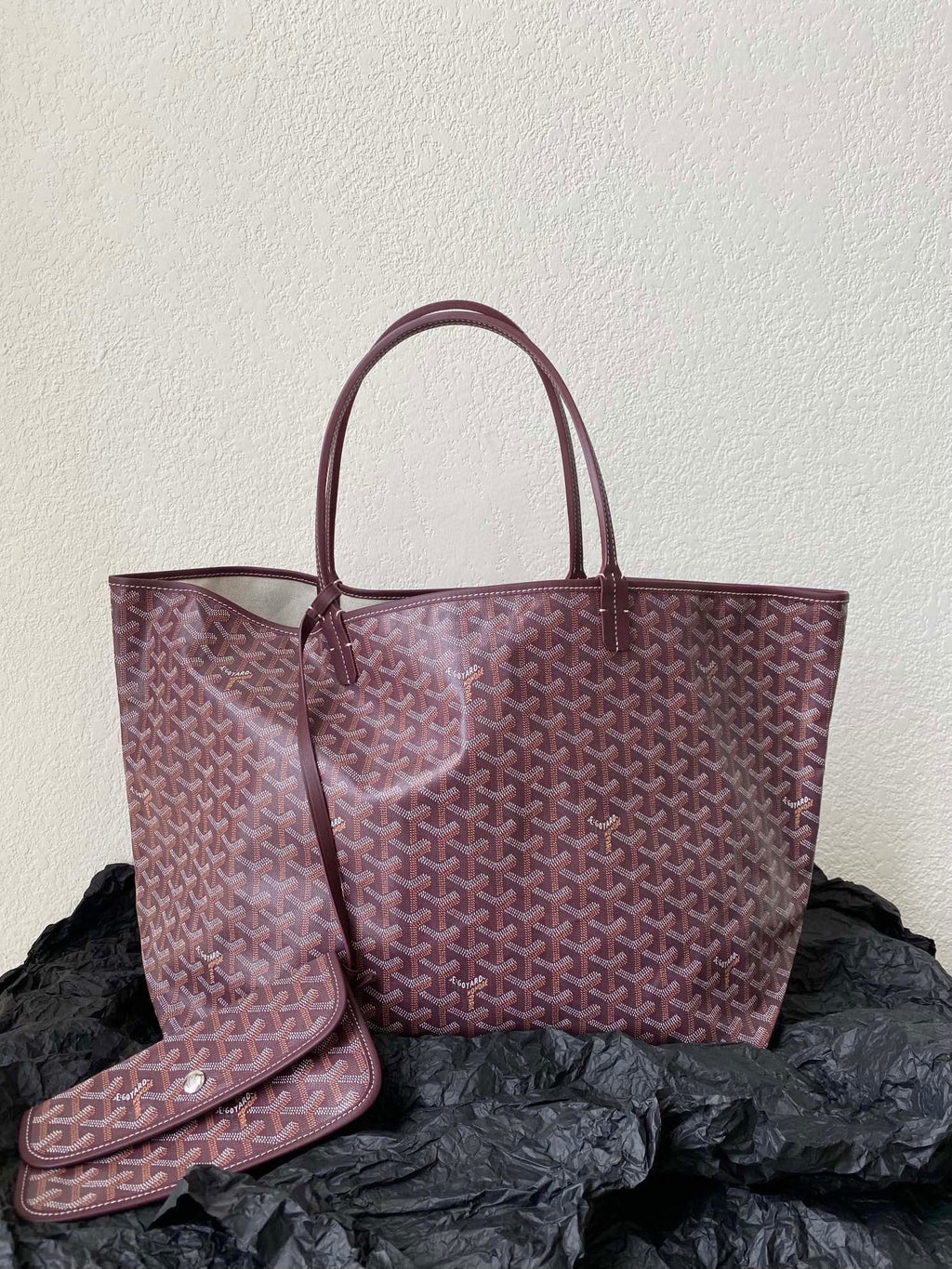 GOYARD SAINT LOUIS GM 40CM BURGUNDY CANVAS