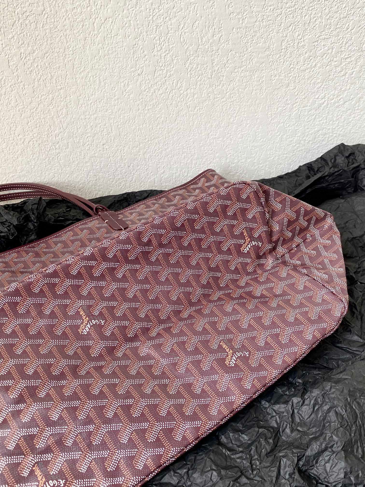 GOYARD SAINT LOUIS GM 40CM BURGUNDY CANVAS