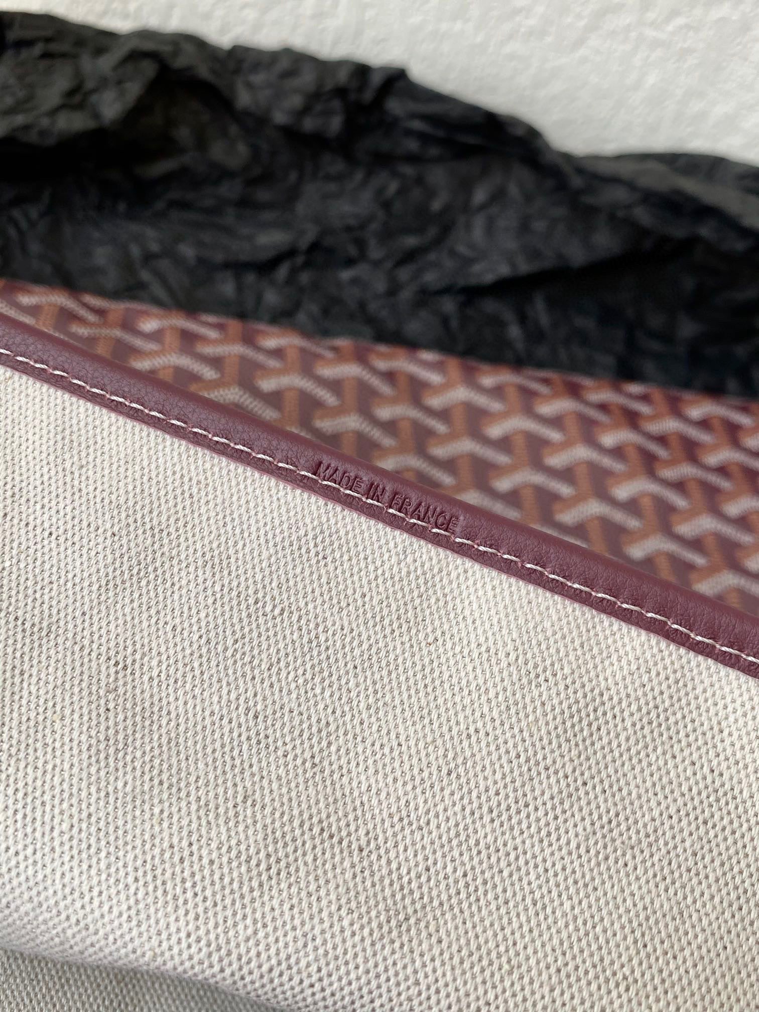 GOYARD SAINT LOUIS GM 40CM BURGUNDY CANVAS